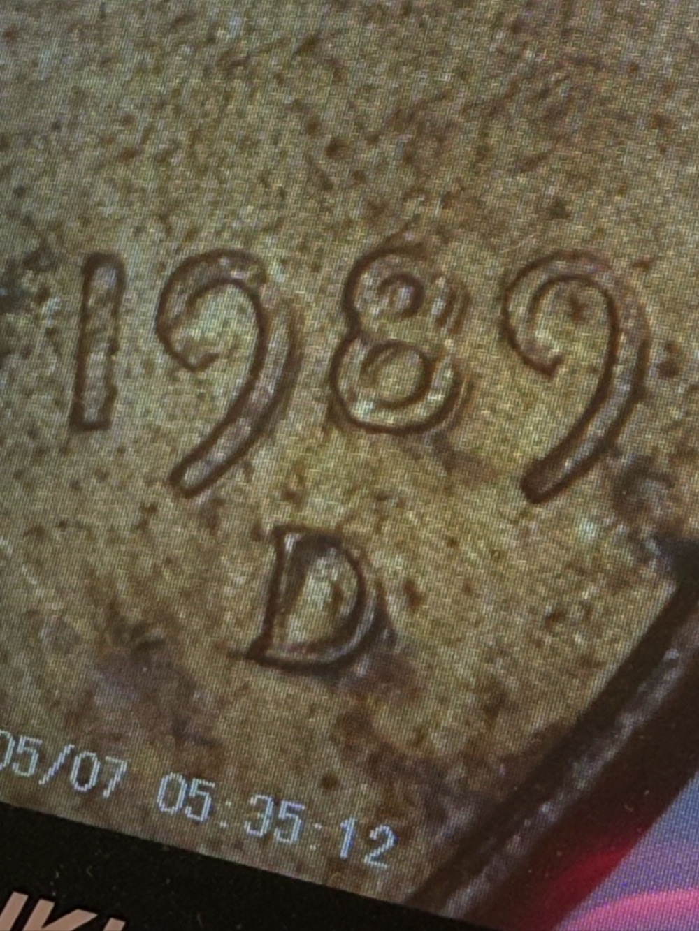 1989 D Lincoln Cent - Double Die - Picture 3 of 3